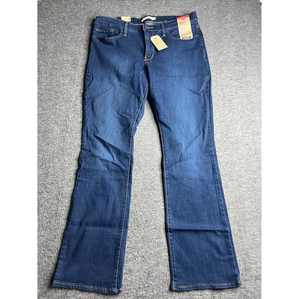 Levis 315 Shaping Bootcut Jeans Womens 32x32 Dark Wash Stellar Stretch Mid Rise